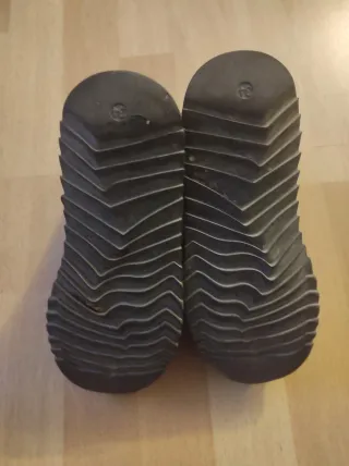 Botas Charol Niña Negras y Grises número 34