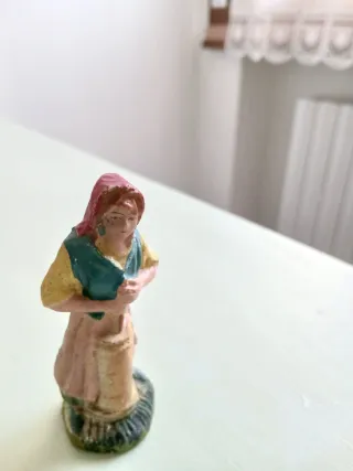 Statuina presepe gesso anni '40