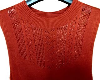 Gilet Zuiki rosso traforato taglia L