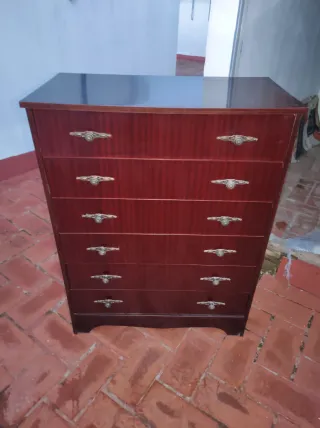 Cómoda 6 cajones madera