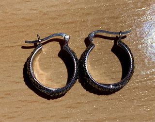 Pendientes Aro Plata con Piedras