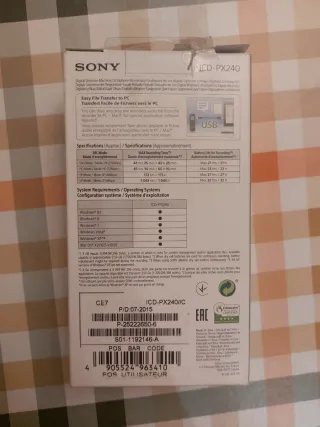 Grabadora Digital Sony ICD-PX240 Nueva