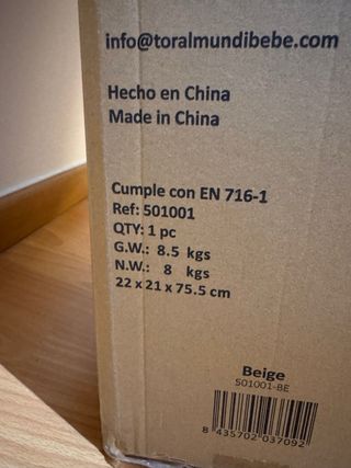 Cuna de Viaje Adventure Toral + Colchón