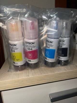 Tintas Epson Ecotank 104 (Y, M, C, BK)