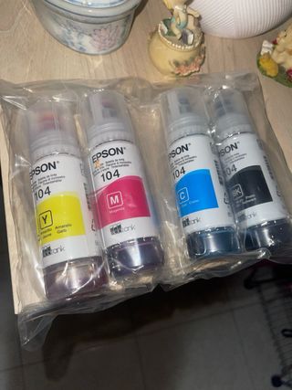 Tintas Epson Ecotank 104 (Y, M, C, BK)