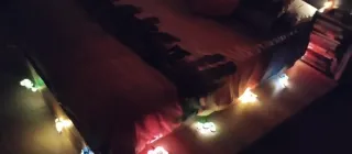 Luci di Natale a Forma di Moto