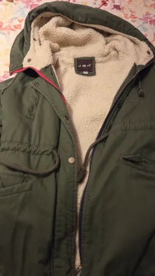 Abrigo verde forro borreguito