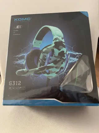 Auriculares Gamer KOMC G312 Camuflaje, NUEVOS