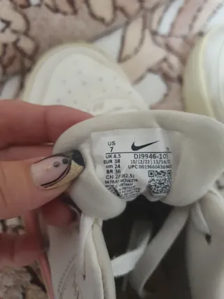 Nike Air Force 1 Talla 38 Pequeña 24cm