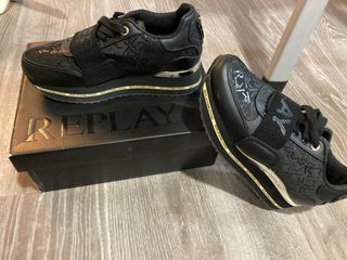 Bambas Replay Mujer Negras