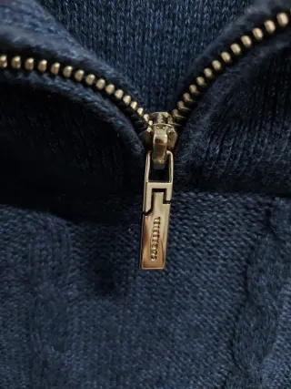 Jersey Cortefiel azul cremallera hombre