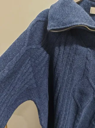 Jersey Cortefiel azul cremallera hombre