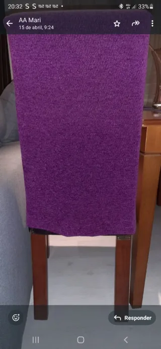 Mesa de comedor y 4 sillas