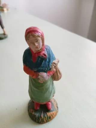 Statuina presepe gesso anni '40