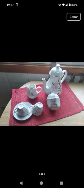 Set caffè vintage in porcellana