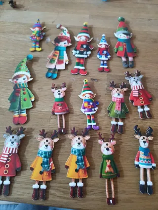 15 Imanes Duendes y Renos Navideños