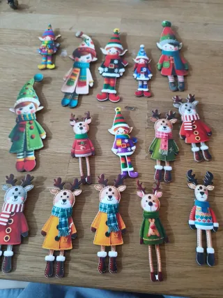 15 Imanes Duendes y Renos Navideños