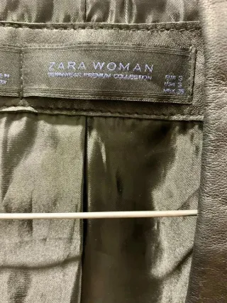 Cazadora Zara Woman cuero T36
