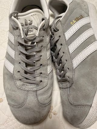 Zapatillas Adidas Gazelle grises Talla 40