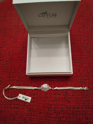 Pulsera Lotus Plata Hoja