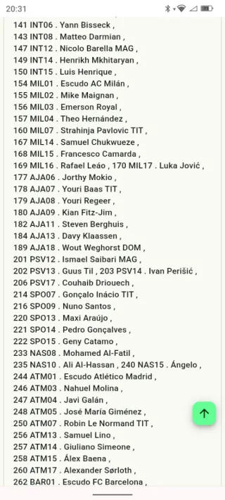 Lote 161 Cartas Panini FIFA Adrenalyn 2026