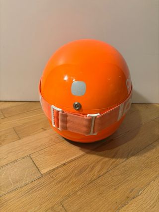 Casco y gafas de esquí Pocito niño naranja XS S