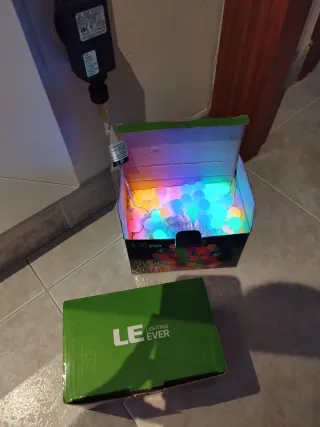 2 Confezioni Luci LED Natale 100 Sfere Multicolore