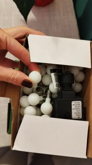 2 Confezioni Luci LED Natale 100 Sfere Multicolore