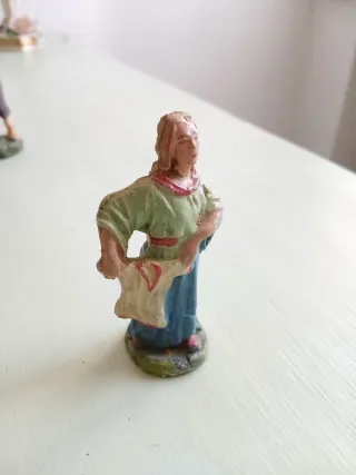 Statuina presepe gesso anni '40