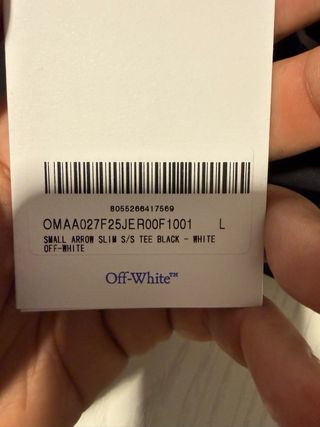 T-shirt Off-White nera