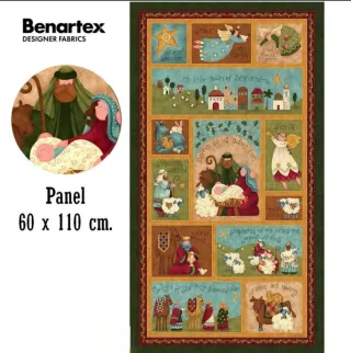 Panel de tela Benartex Navidad 60x110 cm