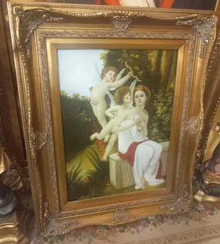 Quadro con cornice dorata misure 58x48