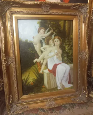 Quadro con cornice dorata misure 58x48