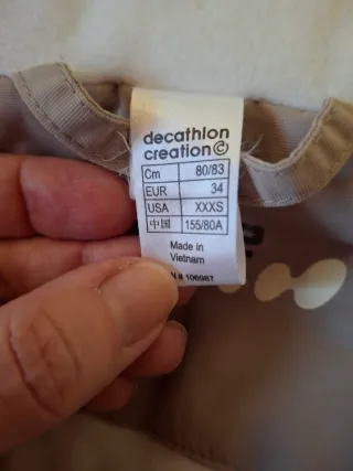 Abrigo Quechua Mujer Beige/Gris Talla M