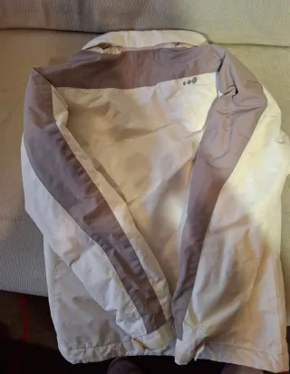 Abrigo Quechua Mujer Beige/Gris Talla M