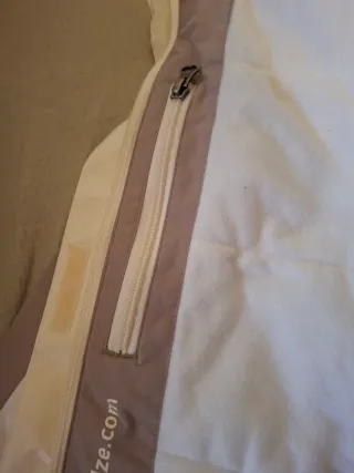 Abrigo Quechua Mujer Beige/Gris Talla M