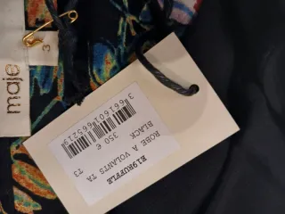 Vestido Maje floral volantes corte delantero