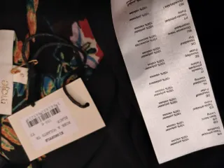 Vestido Maje floral volantes corte delantero