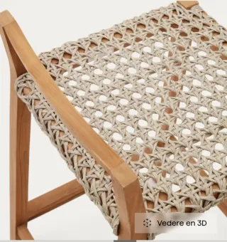 Sgabello Kave Home in teaK