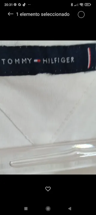 Maglietta Tommy Hilfiger Taglia M Bianca