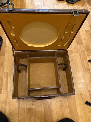 Valigia per coltelli in pelle e tessuto