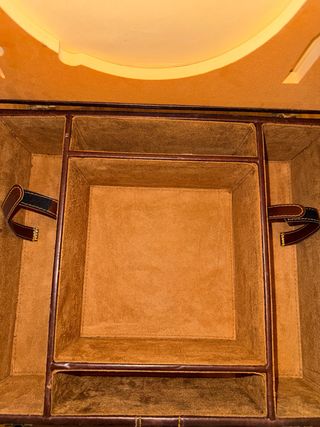 Valigia per coltelli in pelle e tessuto