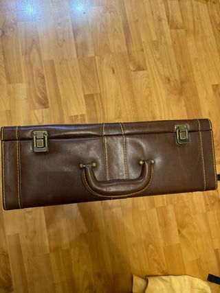 Valigia per coltelli in pelle e tessuto