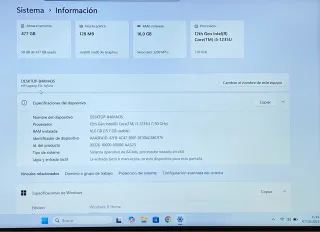 Portátil HP Intel Core i5 12ª Gen Gris