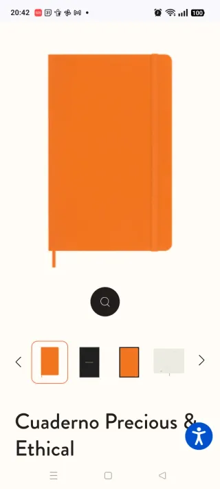 Cuaderno Moleskine Naranja