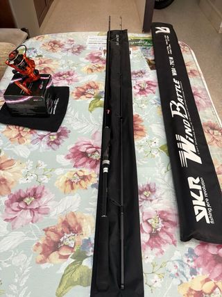 Carrete y cañas de spinning