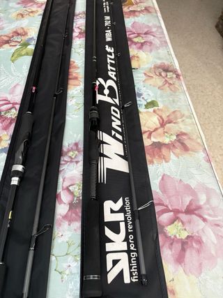 Carrete y cañas de spinning