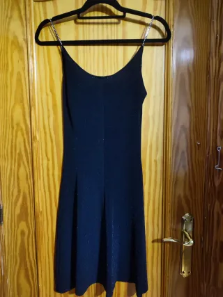 Vestido negro fiesta brillante