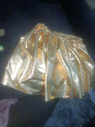 Falda dorada niña disfraz