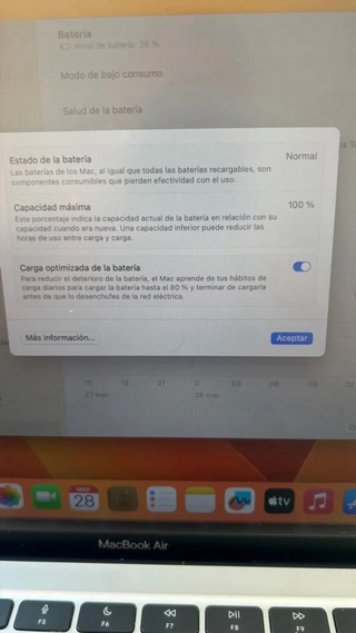MacBook Air M1 256GB Plata 8GB RAM